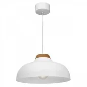 Lampy sufitowe - Luminex Burgos 1990 lampa wisząca zwis 1x60W E27 biała - miniaturka - grafika 1