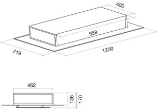 Falmec Aura 120 Biały - Okapy kuchenne - miniaturka - grafika 3