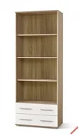 Regały - Halmar LIMA REG3 regał dąb sonoma biały Halmar V-PL-LIMA-REG3-BIAŁY/SONOMA - miniaturka - grafika 1