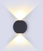 Lampy ścienne - v-tac Kinkiet Ścienny V-TAC 6W LED Szary Okrągły IP65 VT-836 4000K 660lm - miniaturka - grafika 1