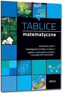 Greg TABLICE MATEMATYCZNE - Matematyka - miniaturka - grafika 2