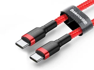 Baseus Kabel Cafule 2x USB-C QC 3A 1m PD red CATKLF-G09 - Kable USB - miniaturka - grafika 2