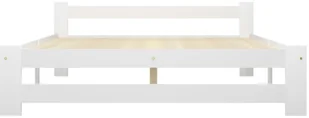 vidaXL Lumarko Rama łóżka, biała, lite drewno sosnowe, 140 x 200 cm 322001 - Łóżka - miniaturka - grafika 4