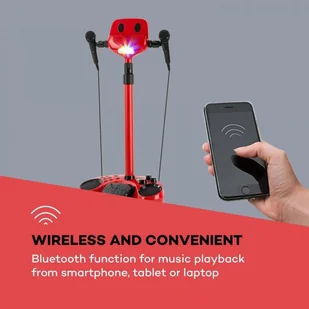 Auna Kara Super Star, zestaw karaoke ze sterowaniem nożnym, BT, MP3, USB, AUX, 2 x mikrofon MG3-Kara Super Star - Inne akcesoria audio-wideo Auna Kara Super Star, zestaw karaoke ze sterowaniem nożnym, BT, MP3, USB, AUX, 2 x mikrofon MG3-Kara Super Star - Inne akcesoria audio-wideo - miniaturka - grafika 4