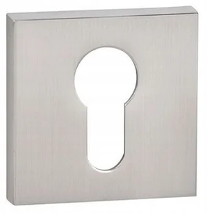 VDS Rozeta kwadratowa R67 nikiel satyna wkładka 49-0025 - Szyldy i rozety - miniaturka - grafika 2