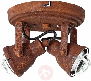Brilliant 2-punktowa lampa sufitowa Bente rdzawa - Lampy sufitowe - miniaturka - grafika 4