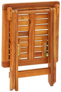 vidaXL Leżaki z poduszkami i stolikiem, 2 szt., lite drewno akacjowe! 3077355 - Leżaki ogrodowe - miniaturka - grafika 12