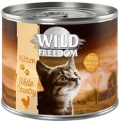 Mokra karma dla kotów - Wild Freedom 20 + 4 gratis! Wild Freedom 24 x 200 g Kitten Golden Valley królik i kurczak | - miniaturka - grafika 1