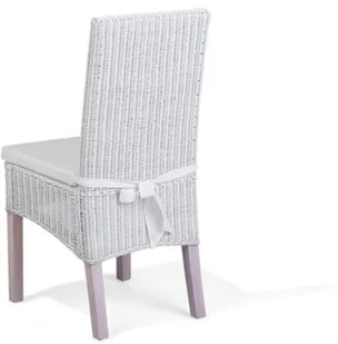 Beliani Zestaw 2 krzeseł rattanowych białe ANDES - Krzesła - miniaturka - grafika 6