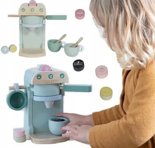 Drewniany ekspres do kawy, Little Dutch - Zabawki AGD - miniaturka - grafika 5