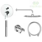 Baterie podtynkowe - Oltens Zestaw Oltens Molle bateria podtynkowa z deszczownicą 30 cm Sondera i kompletem prysznicowym Ume chrom 36600100 - miniaturka - grafika 1