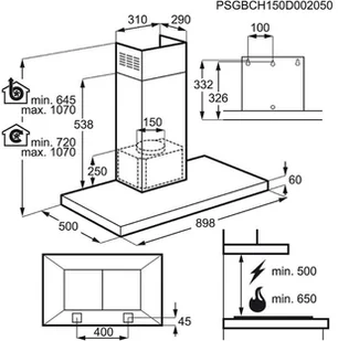 AEG DBB4950M - Okapy kuchenne - miniaturka - grafika 6