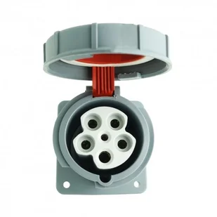 TP Electric Gniazdo tablicowe prosta 5P 63A 400V IP67 4081 3134-322-1600 - Osprzęt siłowy - miniaturka - grafika 4