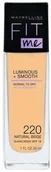 Podkłady do twarzy - Maybelline Fit Me Luminous + Smooth Foundation rozświetlający podkład do twarzy 220 Natural Beige 30ml 95636-uniw - miniaturka - grafika 1