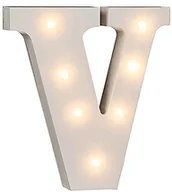 Dekoracje domu - Out of the Blue Oświetlone drewniane litery, cyfry i znaki od A do Z i 0  1 z oświetleniem LED 57/6095 - miniaturka - grafika 1