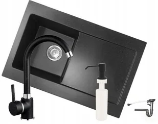 Laveo 6 kolorów Zlewozmywak Granitowy Duża Komora 20 cm - Zlewozmywaki - miniaturka - grafika 34