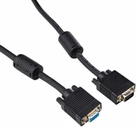 Kable komputerowe i do monitorów - Pro Signal Pro Signal PSG90719 SVGA HD15 męski do żeńskiego przewód do monitora, wszystkie podłączone piny, 1 m, czarny PSG90719 - miniaturka - grafika 1