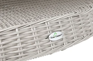 HOME &amp; GARDEN HOME & GARDEN Meble ogrodowe technorattanowe Bristol Round Elegant 150 cm White / Grey 6+1 946651 - Meble ogrodowe - miniaturka - grafika 4