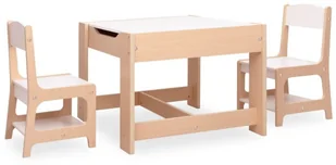 VidaXL Lumarko Stolik dla dzieci z 2 krzesłami, MDF! 80284 VidaXL - Zestawy mebli dla dzieci - miniaturka - grafika 3