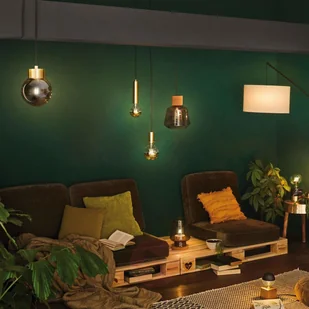 Paulmann Elia szklana lampa wisząca z korkiem - Lampy sufitowe - miniaturka - grafika 4