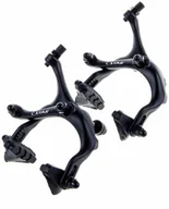 Hamulce rowerowe - Szczęki hamulcowe szosowe RD-3100B 47-57 mm aluminiowe czarne komplet na rower 350001 - miniaturka - grafika 1