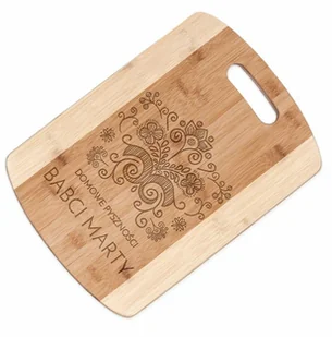 Murrano Deska bambusowa do krojenia z grawerem dla pary na ślub rocznicę p DSK-BMB3-039 - Deski do krojenia - miniaturka - grafika 11
