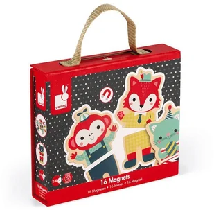 Janod 8 BABY FOREST MAGNETS - Klocki - miniaturka - grafika 2