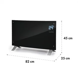 Klarstein Klarstein Bornholm Curved Ambient grzejnik konwekcyjny 1000/2000W czarny ACO7-Bornholm CrV - Ogrzewanie przenośne - miniaturka - grafika 10