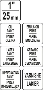 Yato Pędzel angielski płaski 2K 1" YT-54540 - Pędzle - miniaturka - grafika 3