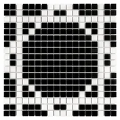 Płytki ceramiczne - Dunin Mozaika dekoracyjna biało-czarna Pure B&W Radiant 15 30,5x30,5 - miniaturka - grafika 1