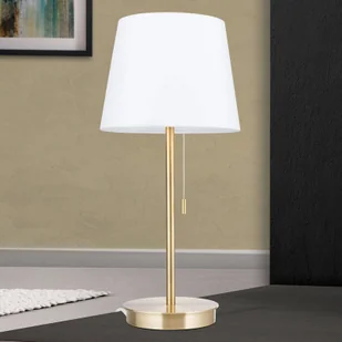 Orion Lampa stołowa Ludwig port USB biała/stary mosiądz - Lampy stojące - miniaturka - grafika 2