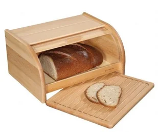 Zassenhaus Chlebak z deską do krojenia Zassenhaus bukowy ZS-065084 - Chlebaki - miniaturka - grafika 2