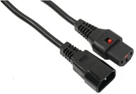 Kable komputerowe i do monitorów - Assmann Kabel przedłużający zasilający blokada IEC LOCK 3x1mm2 C14/C13 prosty M/Ż 5m czarny IEC-PC1071 - miniaturka - grafika 1