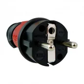 Osprzęt siłowy - Bals Wtyczka przenośna 16A 230V IP44 Uni-Schuko 7373 czerwona BALS 2487 BL 7373 - miniaturka - grafika 1