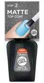 Lakiery do paznokci - Sally Hansen MIRACLE GEL MATTE TOP COAT - Matowy lakier nawierzchniowy SALGTMNA - miniaturka - grafika 1