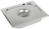 Pojemniki i kosze gastronomiczne - APS Pokrywka prostokątna ze stali nierdzewnej z wycięciem na łyżkę GN 1/6 176x162 mm | 81692 81692 - miniaturka - grafika 1