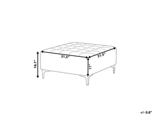 Beliani Otomana tapicerowana violett ABERDEEN - Inne meble do salonu - miniaturka - grafika 5