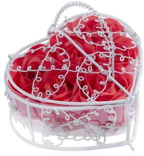 Mydlane Róże w koszyczku romantyczny prezent Mydło - Mydła - miniaturka - grafika 4