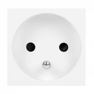 Listwy zasilające - NOEN FR, gniazdo modułowe 45x45mm 1x2P+Z, typ E french, 16A 250V, białe OR-GM-9010/W/FR - miniaturka - grafika 1