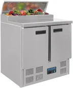 Stoły gastronomiczne - Polar Refrigeration Stół do pizzy 2-drzwiowy | 5xGN 1/6 | 2°C do 8°C | 900x700x(H)1100mm G604 - miniaturka - grafika 1