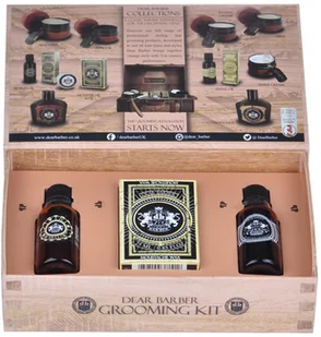 Dear Barber SET Collection II Groom & Go M) olejek do brody 30ml + wosk do wąsów 25ml + edt 30ml - Kosmetyki i akcesoria do pielęgnacji brody - miniaturka - grafika 2