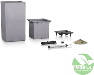 Lechuza Donica CANTO Color Kolumna 40 szary kamień - Donice - miniaturka - grafika 2