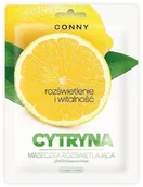 Maseczki do twarzy - Conny Lemon Essence Mask rozświetlająca maseczka w płachcie Cytryna 23g - miniaturka - grafika 1