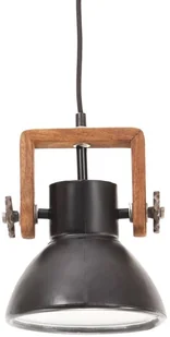 VidaXL Industrialna lampa wisząca, 25 W, czarna, okrągła, 19 cm, E27 320537  VidaXL - Lampy pozostałe - miniaturka - grafika 3