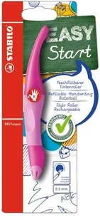 Stabilo Ergonomiczne pióro kulkowe Easy start 0.5mm dla praworęcznych jasny róż-róż - Przybory szkolne - miniaturka - grafika 2