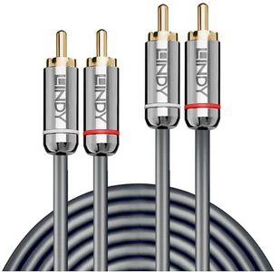 Lindy 35348 Kabel 2x RCA 2x RCA Cromo Line 5m LY-35348 - Kable - miniaturka - grafika 2
