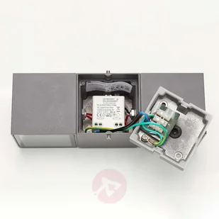 Lampenwelt com Kinkiet zewnętrzny LED Niclas, kanciasty - Lampy ogrodowe - miniaturka - grafika 4