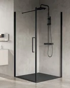 Ścianki i drzwi prysznicowe - Novellini Young Plus G+F Drzwi prysznicowe 91-93x200 cm profile chrom szkło przezroczyste YPLUSG91-1K - miniaturka - grafika 1