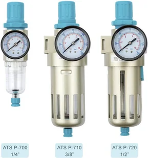 ATS Odwadniacz Powietrza z manometrem Regulator Filtr ATS P-710 3/8"""""""" STD 05-01-87 - Akcesoria pneumatyczne - miniaturka - grafika 7