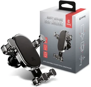 Crong Crong Gravity Auto-Lock Car Holder Uchwyt samochodowy grawitacyjny do telefonu 4,7-6,5 czarny) 10_17739 - Uchwyty samochodowe do telefonów - miniaturka - grafika 3